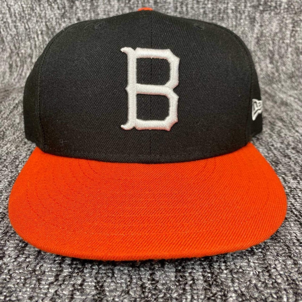 New Era 59FIFTY Fitted Hat Mens 7 1/4 Black Orange Baltimore Oriolesโ B Logo Cap